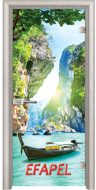 Стъклена интериорна врата Print G 13 15 Thailand V