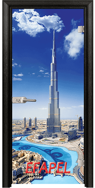 Стъклена интериорна врата Print G 13 16 Dubai M
