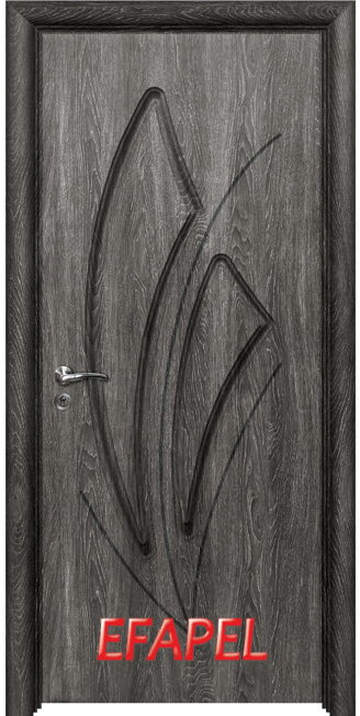 Интериорна врата Efapel, модел 4553 P O, цвят Сив ясен