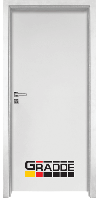 Интериорна врата Gradde, модел Simpel, цвят Бял Мат