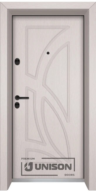 Входна врата Unison Optima, модел 208p, Перла