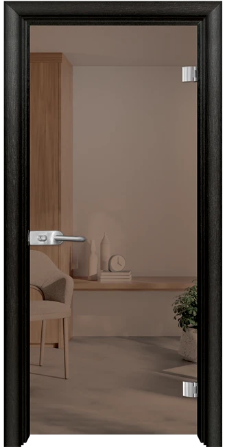 Стъклена врата Basic G 10-1, Черна мура