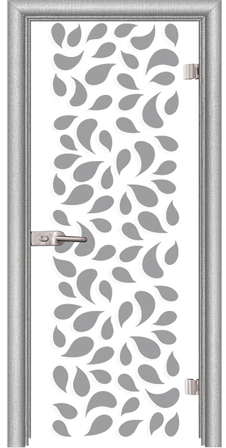 Стъклена врата Print G 13-1, Лен